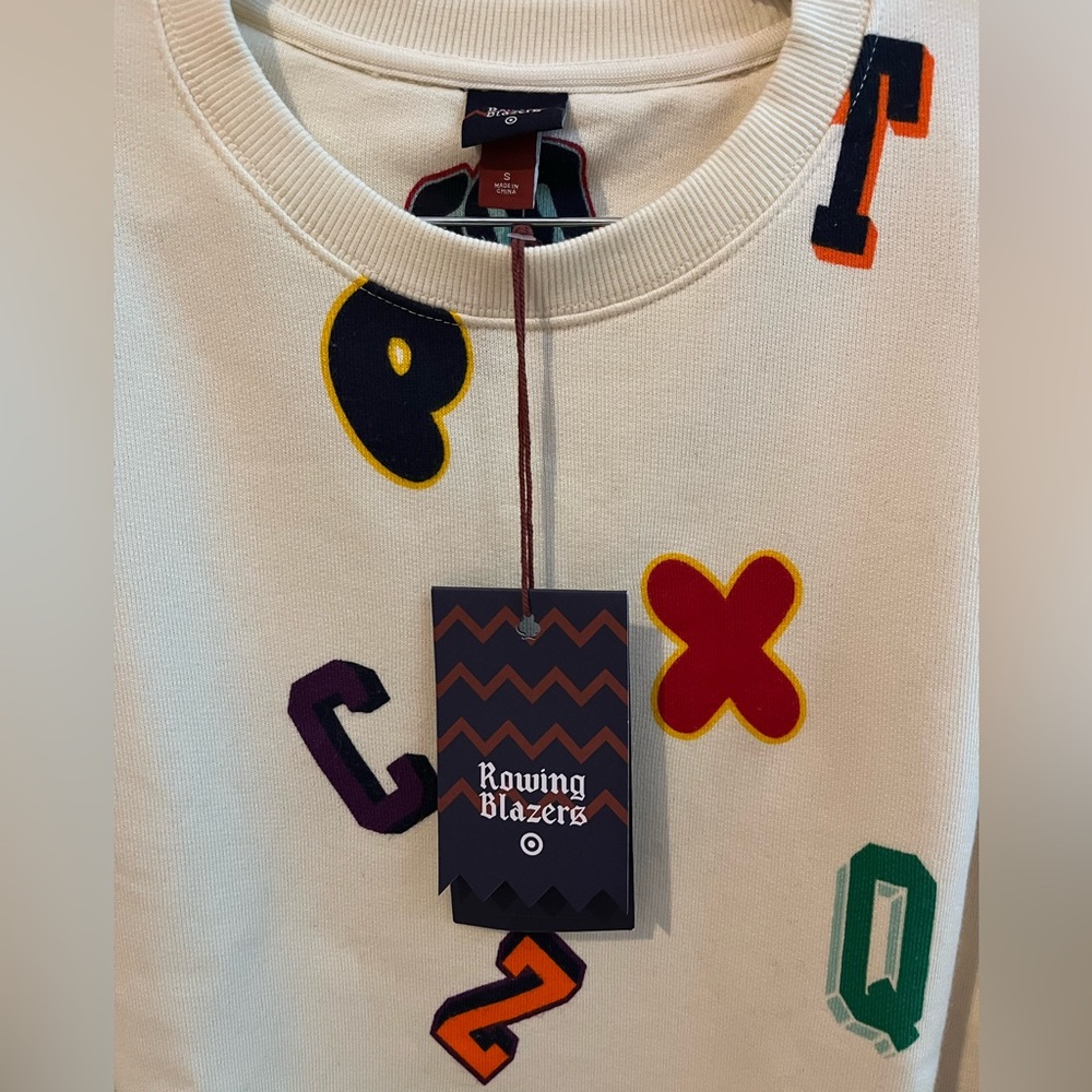 Rowing Blazers x Target Alphabet Crew Sweatshirt Small